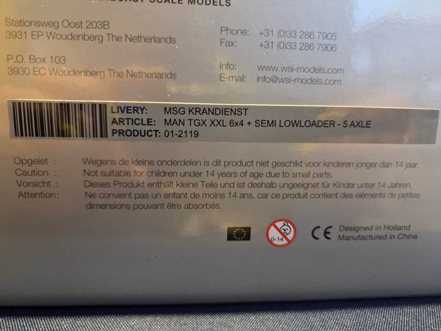 WSI MSG Krandienst Modell MAN