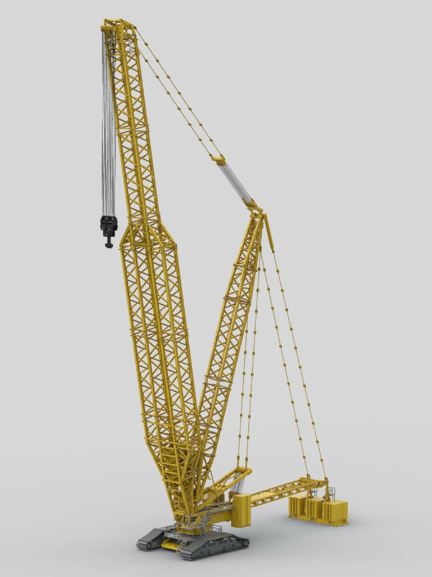 LR11000 Ohne Power Boom, Gittermastkran 1:24 RC Klemmbaustein-Modell Highlights & Funktionen